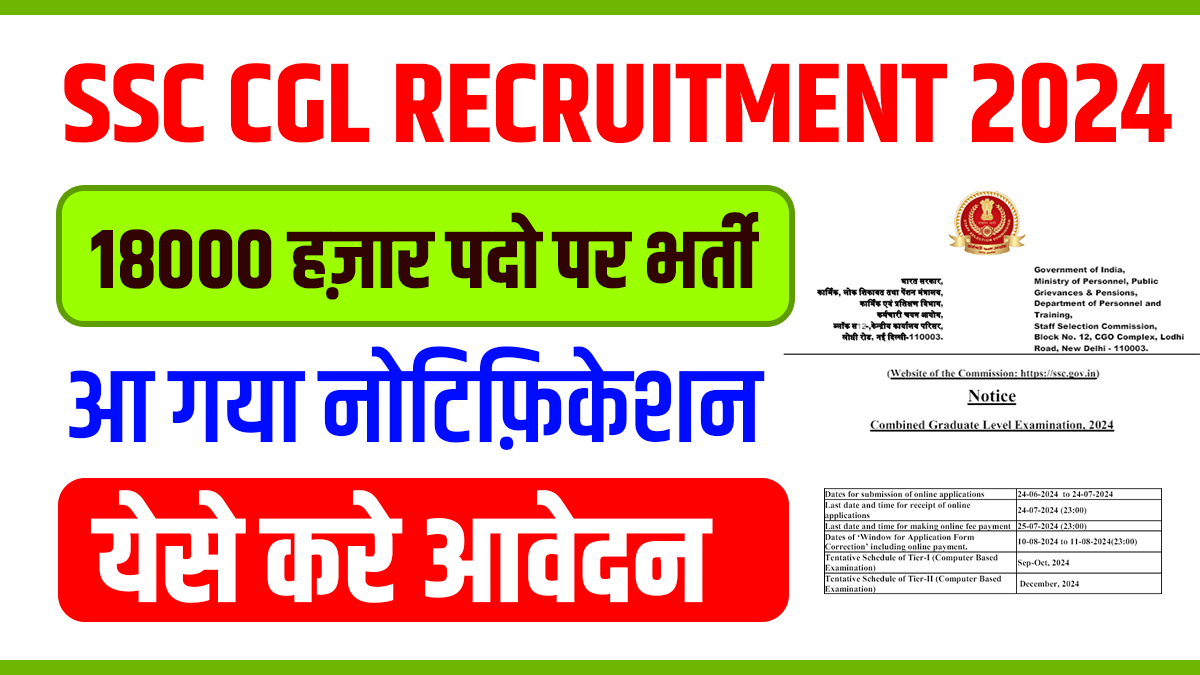 SSC CGL Recruitment 2024